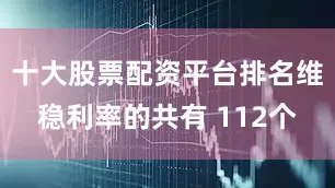 十大股票配资平台排名维稳利率的共有 112个